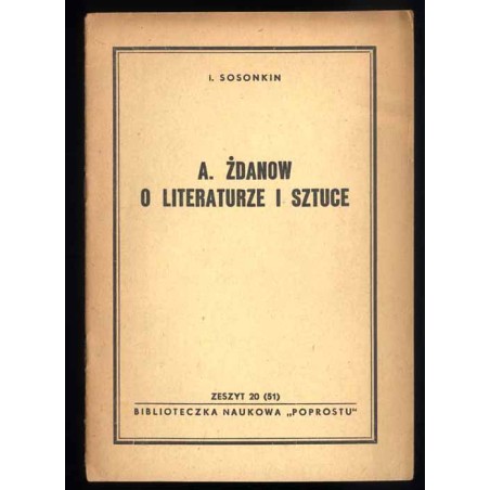 A. Żdanow o literaturze i sztuce