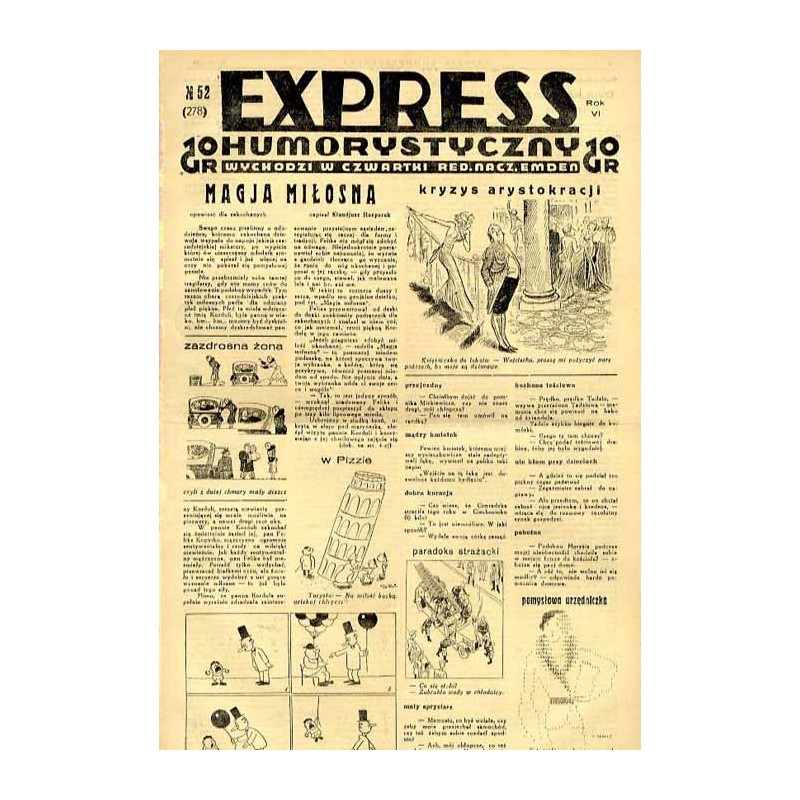 Express Humorystyczny. R.6 (1935). Nr 52 (278) / Marian Dąbrowski (Emden): Szukam kochanki. Powieść obyczajowo-satyryczna