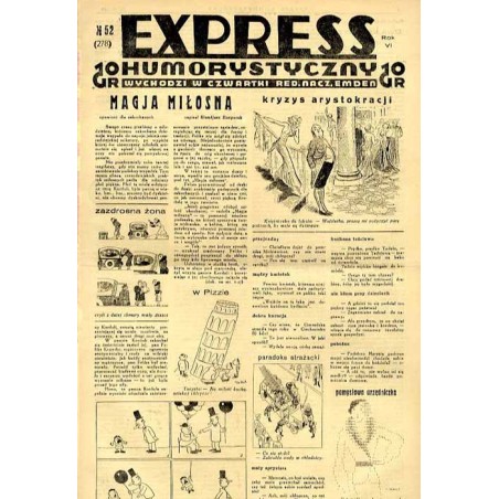 Express Humorystyczny. R.6 (1935). Nr 52 (278) / Marian Dąbrowski (Emden): Szukam kochanki. Powieść obyczajowo-satyryczna
