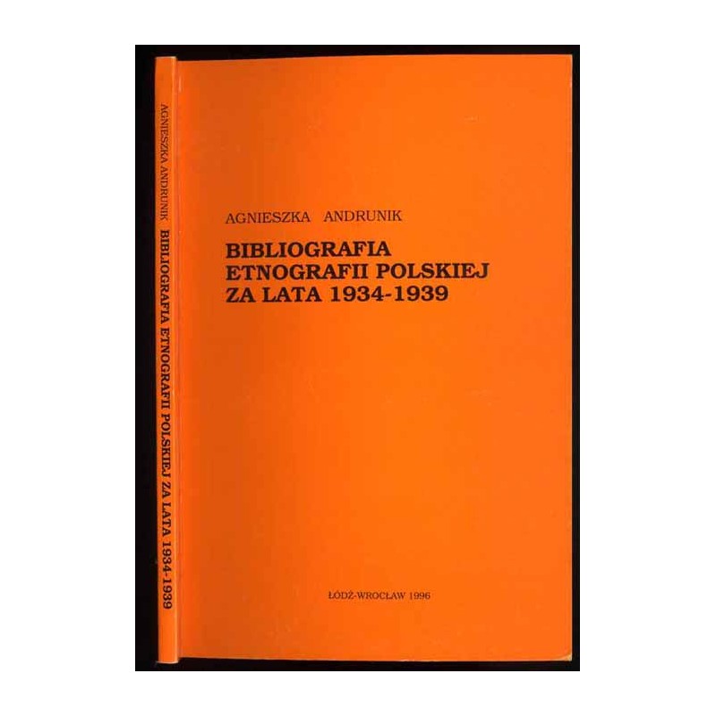 Bibliografia etnografii polskiej za lata 1934-1939