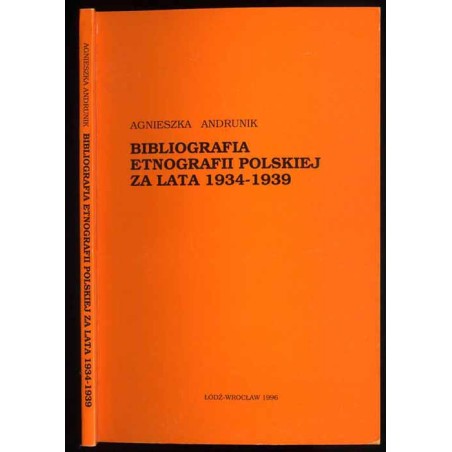 Bibliografia etnografii polskiej za lata 1934-1939