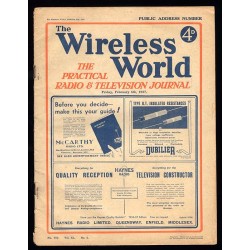The Wireless World. The Practical Radio & Television Journal. Yearbook 40 (1937). No. 6 (910) (5 II 1937)