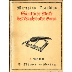Sämtliche Werke des Wandsbecker Boten. 3tomy