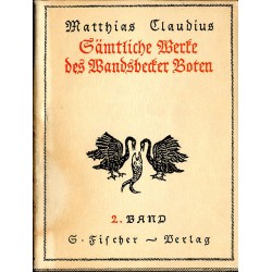 Sämtliche Werke des Wandsbecker Boten. 3tomy
