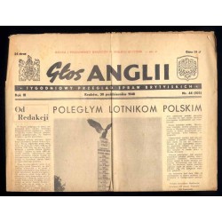 Głos Anglii. Tygodniowy przegląd spraw brytyjskich. R.3 (1948). Nr 44 (30 października 1948) /  Poległym lotnikom polskim pomnik