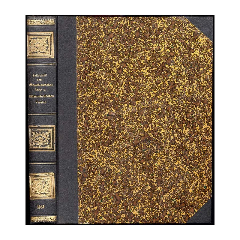 Zeitschrift des Oberschlesischen Berg und Hüttenmaschinen Vereins. 70. Jahrgang (1931). H.1-12 (komplet)