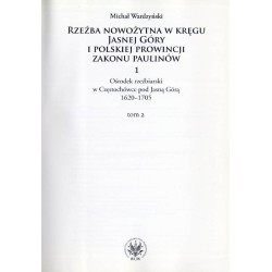Ośrodek rzeźbiarski w Częstochówce pod Jasna Górą 1620-1705. 2 t. w 2 vol
