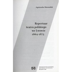 Repertuar Teatru Polskiego we Lwowie 1864-1875