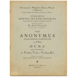 "Duma" na 4 instrumenty (2 Violini, Viola e Violoncello)