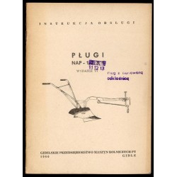 Pługi NAP - 11, 12, 13. Pług z hartowaną odkładnicą. Instrukcja obsługi