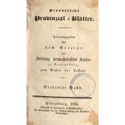 Preußische Provinzial Blätter. 7. Band (1832)