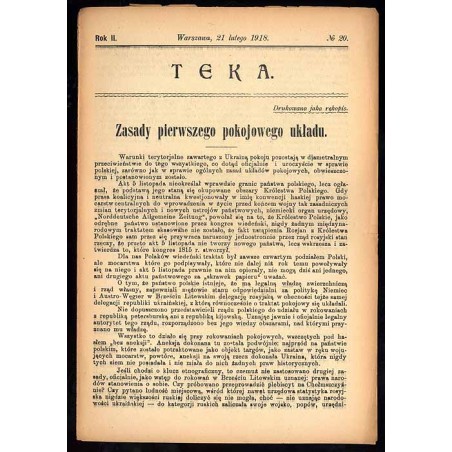 Teka. R.2 (1918) nr 20 (21.02.)