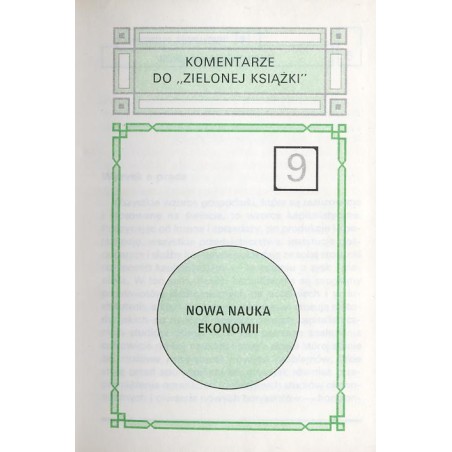 Nowa nauka ekonomii