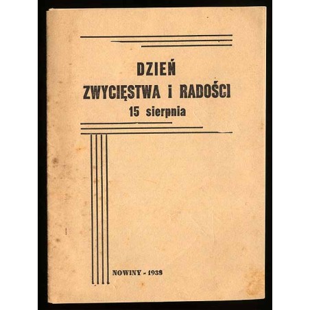 Dzień Zwycięstwa i Radości 15 sierpnia