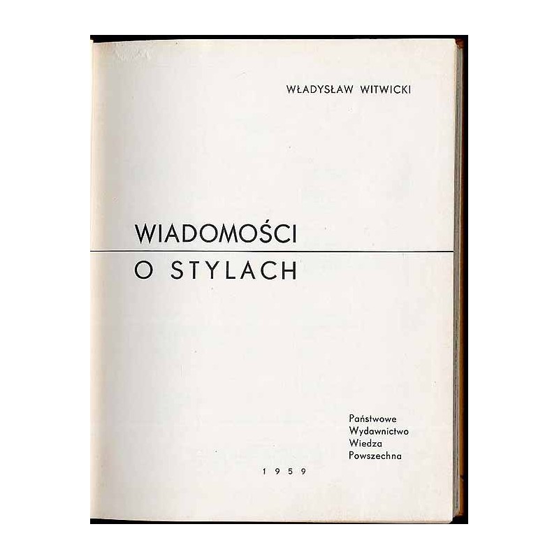 Wiadomości o stylach