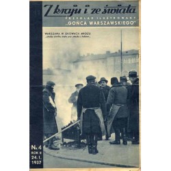 Z Kraju i ze Świata. Przegląd ilustrowany "Gońca Warszawskiego". R.2 (1937). Nr 4 (24 stycznia 1937) / Warszawa w okowach mrozu