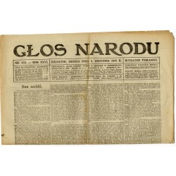Głos Narodu. R.26 (1916). Nr 435 (6 września 1916). Wydanie poranne