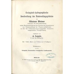 Geologisch-hydrographische Beschreibung des Niederschlagsgebietes der Glatzer Neisse (oberhalb der Steinemündung) unter Berücksi