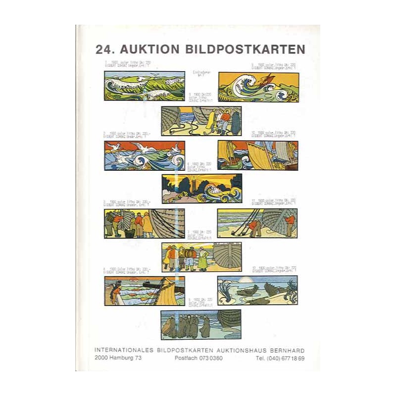 [Martin Bernhard] 24. Auktion Bildpostkarten und Randgebiete der Philatelie Photographica im Gewerkschaftshaus, 2000 Hamburg 1.