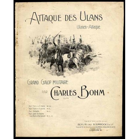 Ulanen-Attaque. Militär-Galop. Klavier. Op. 213