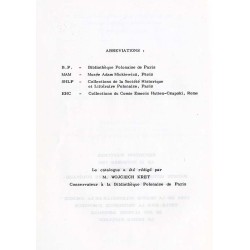Fraternité d'armes franco-polonaise sur les champs de bataille de 1797 a 1815. Catalogue de l'exposition organisée a la biblioth