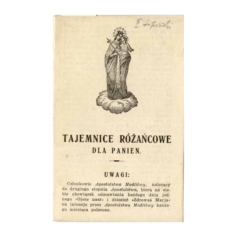 Tajemnice Różańcowe dla Panien