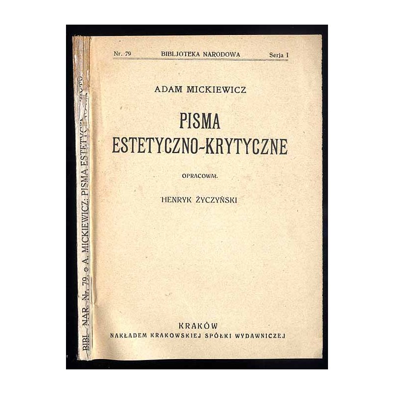 Pisma estetyczno-krytyczne