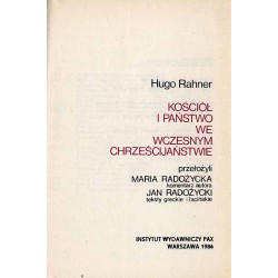 Kościół i państwo we wczesnym chrześcijaństwie