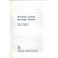 Wybitni ludzie dawnego Torunia