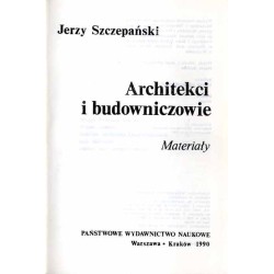[Kielecki słownik biograficzny] Architekci i budowniczowie. Materiały