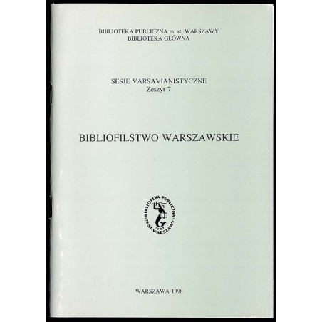 Bibliofilstwo warszawskie