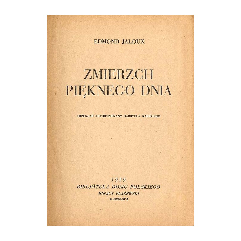 Zmierzch pięknego dnia
