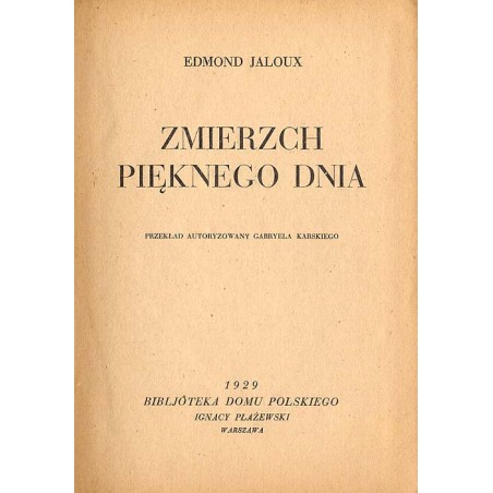Zmierzch pięknego dnia