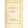 "Dyplomacja w Dachau..." / dedykacja żony autora w jego imieniu