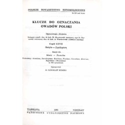 Klucze do oznaczania owadów Polski. Cz.27: Motyle - Lepidoptera. Z.53e: Sówki - Noctuidae. Podrodziny: Acontiinae, Sarrothripina