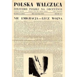 Polska Walcząca - Żołnierz polski na obczyźnie. Fighting Poland. Weekly for the Polish Forces. R.3 (1941). Nr 5 (1 lutego 1941)