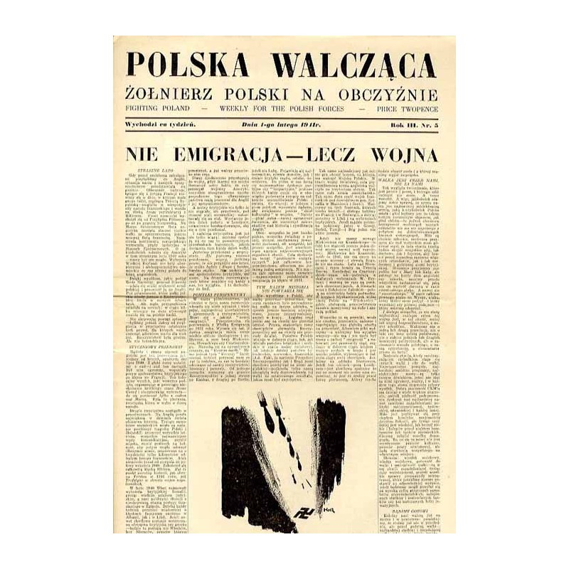 Polska Walcząca - Żołnierz polski na obczyźnie. Fighting Poland. Weekly for the Polish Forces. R.3 (1941). Nr 5 (1 lutego 1941)