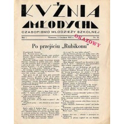 Kuźnia Młodych. Czasopismo młodzieży szkolnej. R.1 (1 XII 1932) nr 13