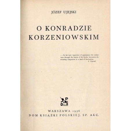 O Konradzie Korzeniowskim