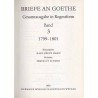 Briefe an Goethe. Gesamtausgabe in Regestform. B.3: 1799-1801