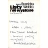 Listy nie wysłane / dedykacja autorki