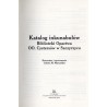 Katalog inkunabułów Biblioteki Opactwa OO. Cystersów w Szczyrzycu