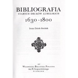 Bibliografia starych druków lubelskich 1630-1800