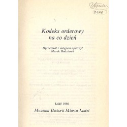 Kodeks orderowy na co dzień