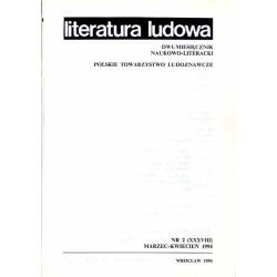 Literatura Ludowa. Dwumiesięcznik naukowo-literacki. R.38 (1994). Nr 1-6