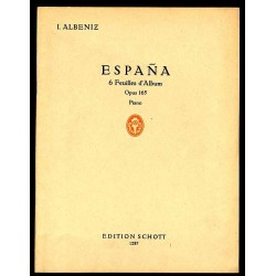 España. 6 Feuilles d'Album pour Piano. Opus 165