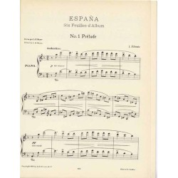 España. 6 Feuilles d'Album pour Piano. Opus 165