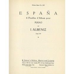 España. 6 Feuilles d'Album pour Piano. Opus 165