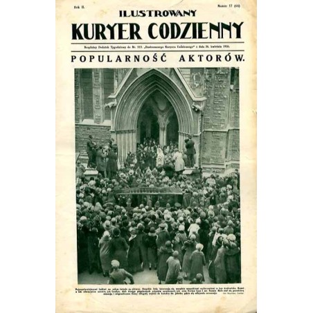 Ilustrowany Kurier Codzienny. Bezpłatny dodatek tygodniowy "Ilustrowanego Kuriera Codziennego" do nr 113. R.2 (1926). Nr 17 (66)