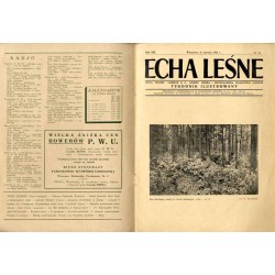 Echa Leśne. Organ Związku Leśników R.P., Rodziny Leśnika i Przysposobienia Wojskowego Leśników. Tygodnik ilustrowany. R. 13 (193